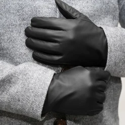 State and Liberty Leather Gloves - Black