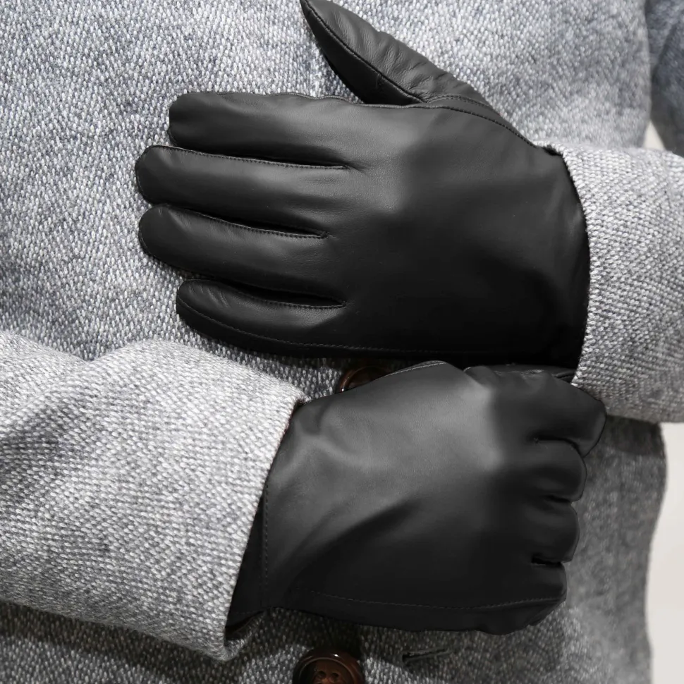 State and Liberty Leather Gloves - Black