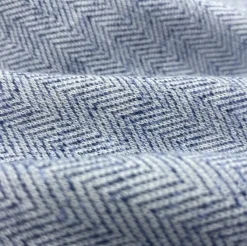 State and Liberty Light Blue Herringbone Overcoat