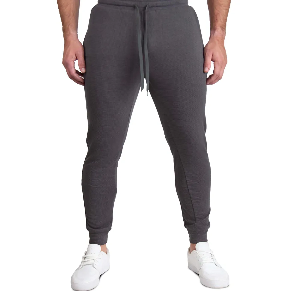 State and Liberty Lightweight Knit Waffle Jogger - Charcoal