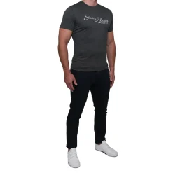 State and Liberty Logo T-Shirt - Charcoal