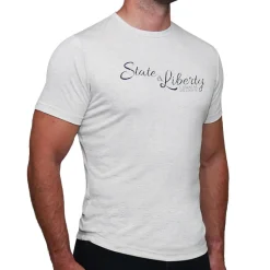 State and Liberty Logo T-Shirt - Oatmeal