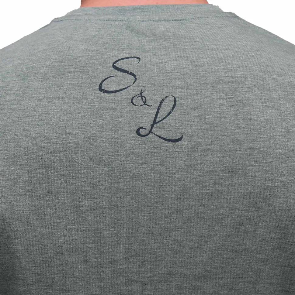 State and Liberty Logo T-Shirt - Olive