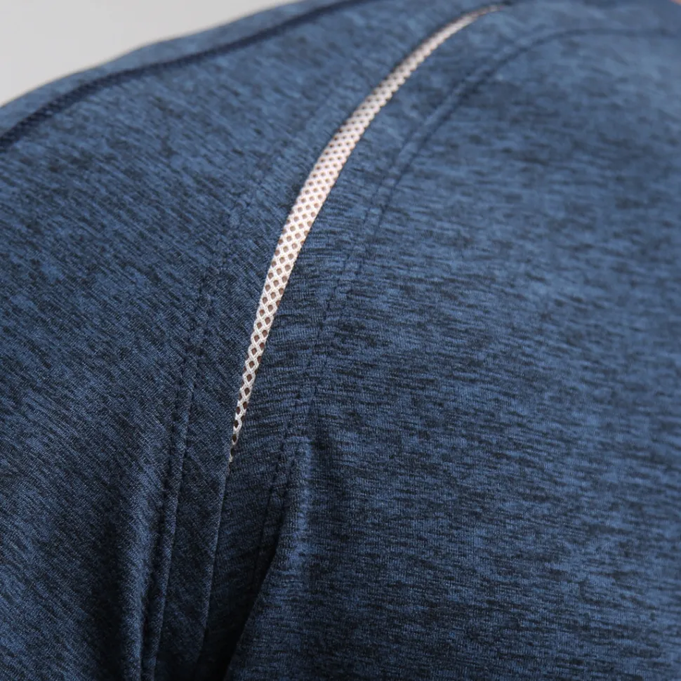 State and Liberty Long Sleeve Heavy Tech Crewneck - Deep Navy