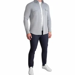 State and Liberty Patch Pocket Button Down - Light Grey