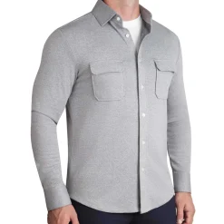 State and Liberty Patch Pocket Button Down - Light Grey
