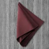 State and Liberty Pocket Square - Maroon
