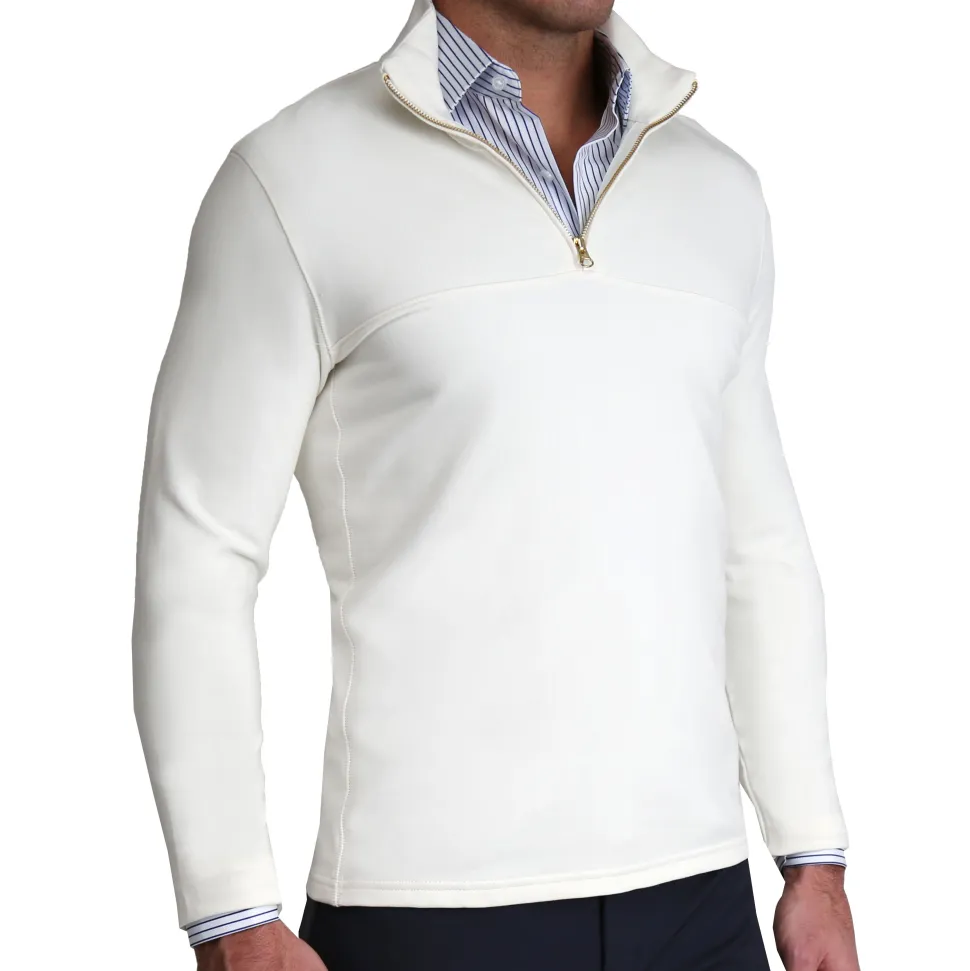 State and Liberty Quarter Zip - Solid Cream