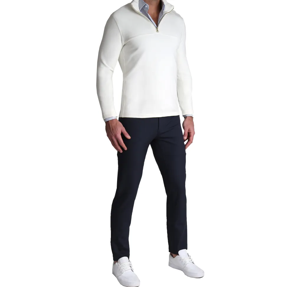 State and Liberty Quarter Zip - Solid Cream