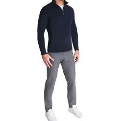 State and Liberty Quarter Zip - Solid Navy