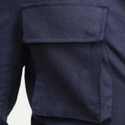 State and Liberty Stretch Linen Field Jacket - Navy