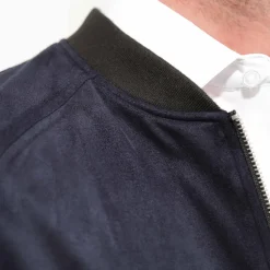 State and Liberty Suede Stretch Bomber - Navy