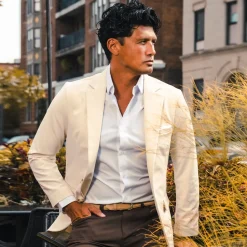 State and Liberty Tech Blazer - Cream