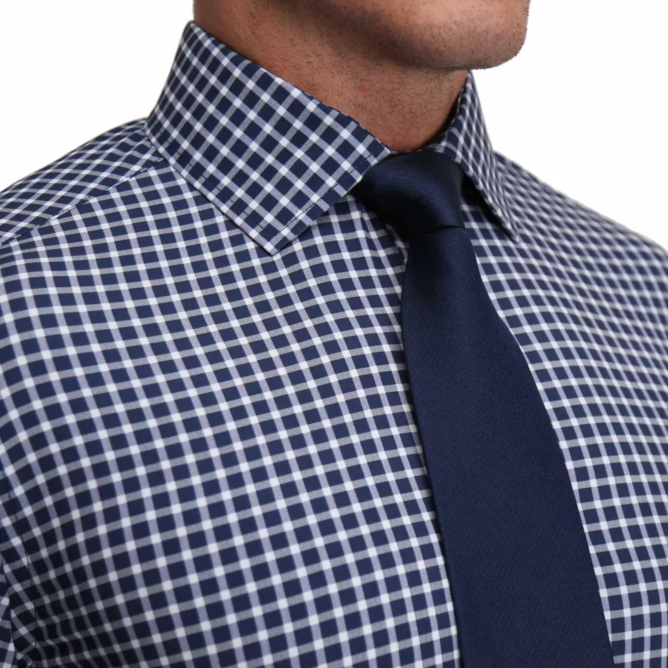 State and Liberty "The Callahan" Blue and White Mini Plaid