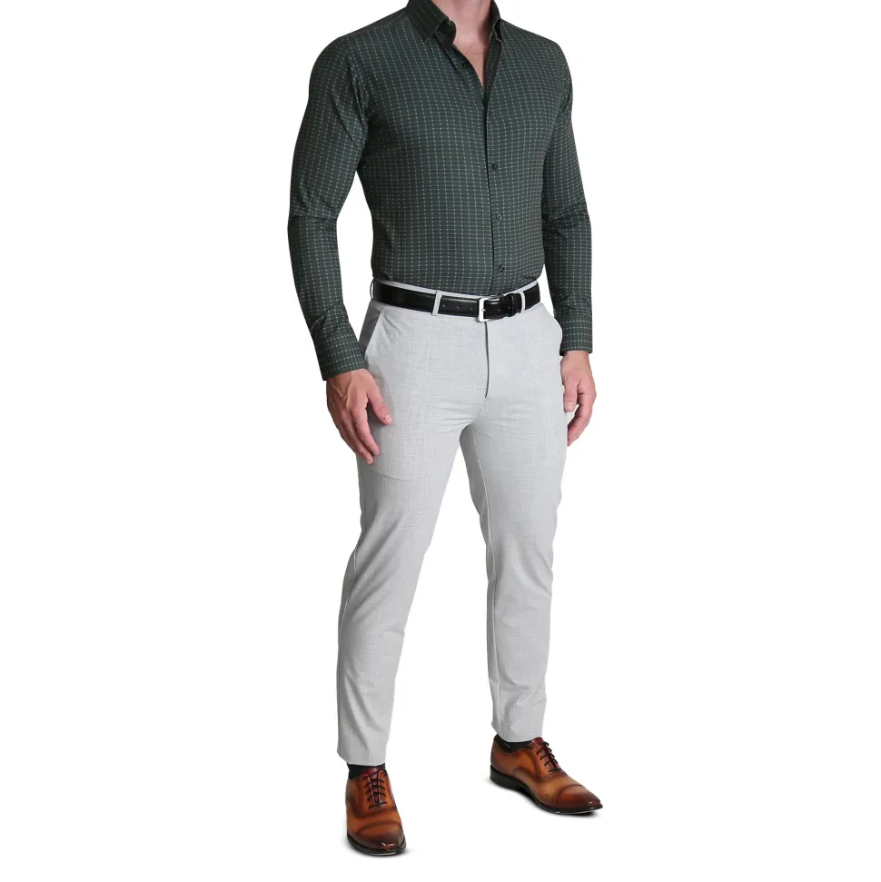 State and Liberty "The Colby" Dark Green & Mint Windowpane