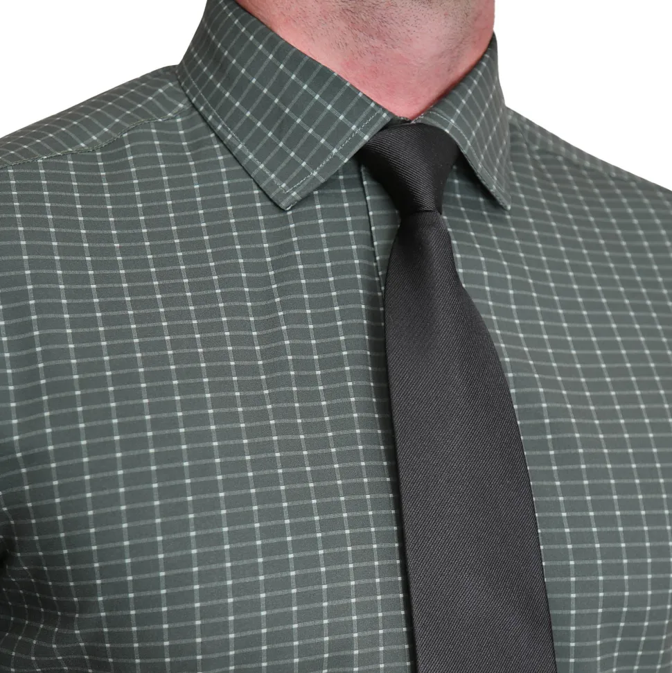 State and Liberty "The Colby" Dark Green & Mint Windowpane