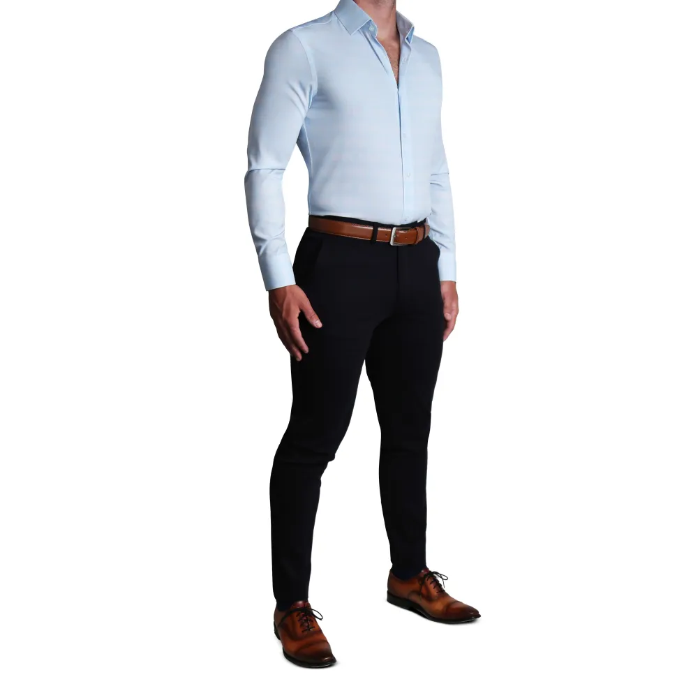 State and Liberty "The Flynn" Light Blue & White Plaid