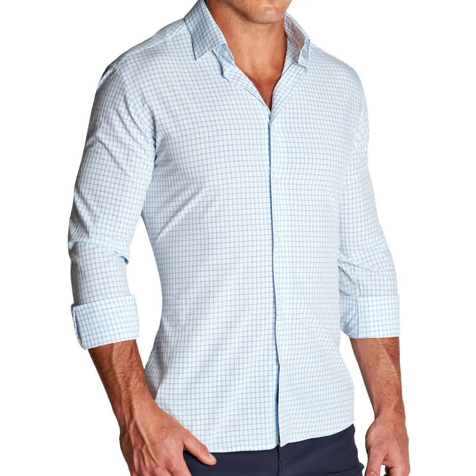 State and Liberty "The George" Light Blue Windowpane