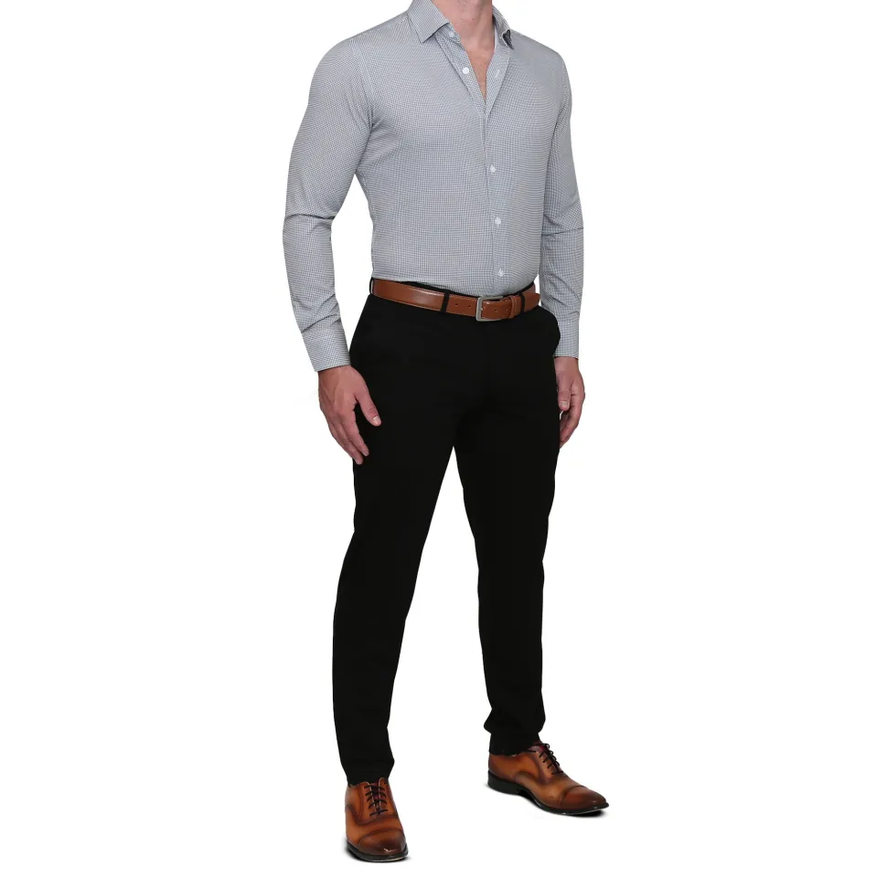 State and Liberty "The Harris" Grey Roped Windowpane