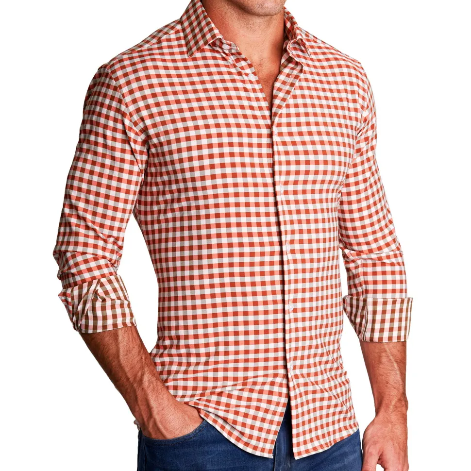 State and Liberty "The Harrison" Orange Big Check