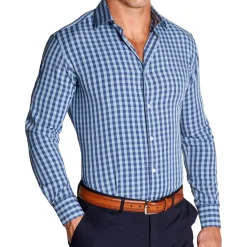 State and Liberty "The Henry" Steel Blue and Light Blue Big Gingham