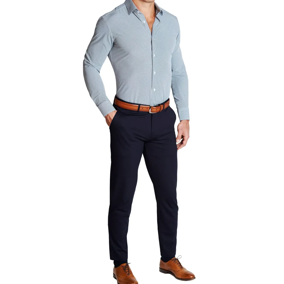 State and Liberty "The Justin" Navy, Grey and White Mini Check