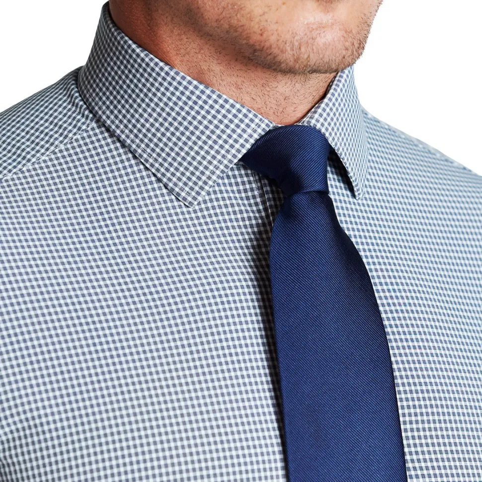 State and Liberty "The Justin" Navy, Grey and White Mini Check