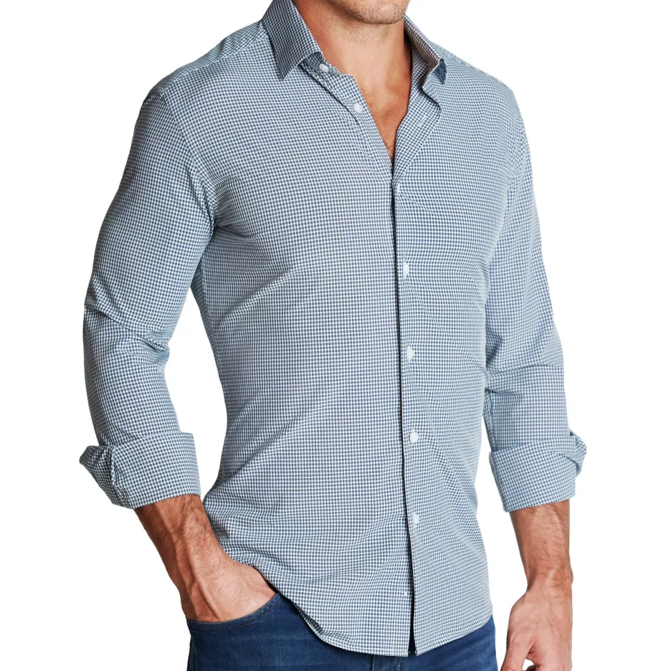 State and Liberty "The Justin" Navy, Grey and White Mini Check