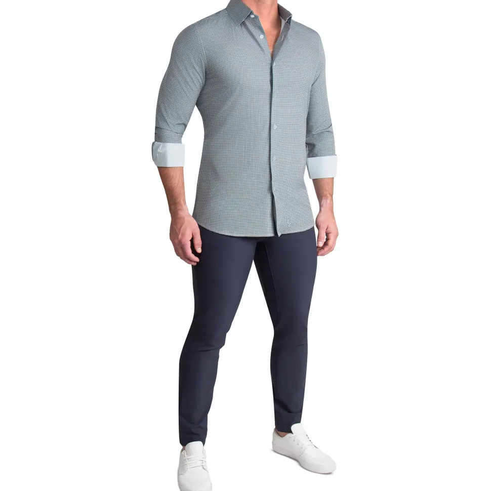 State and Liberty "The La Porta" Green, White, & Black Mini Double Check