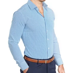 State and Liberty "The Meram" Blue Windowpane