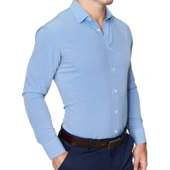 State and Liberty "The Merrill" Blue Micro Check