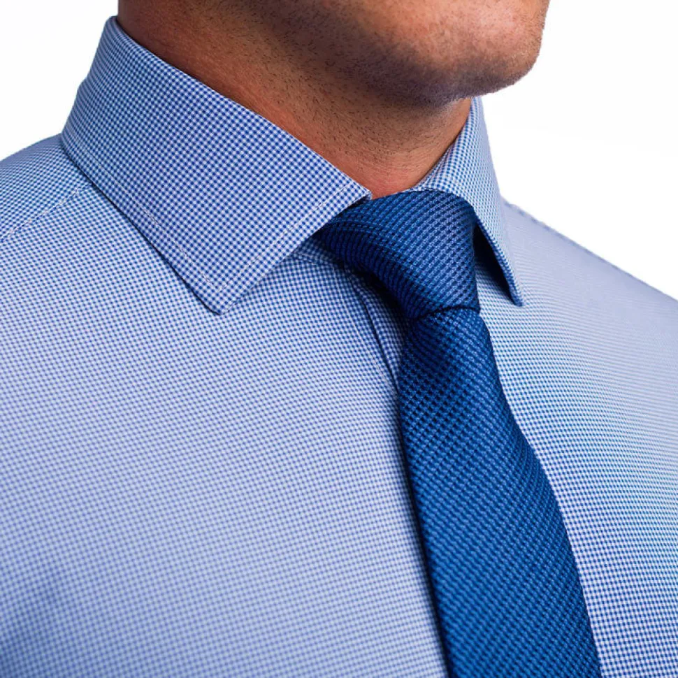 State and Liberty "The Merrill" Blue Micro Check