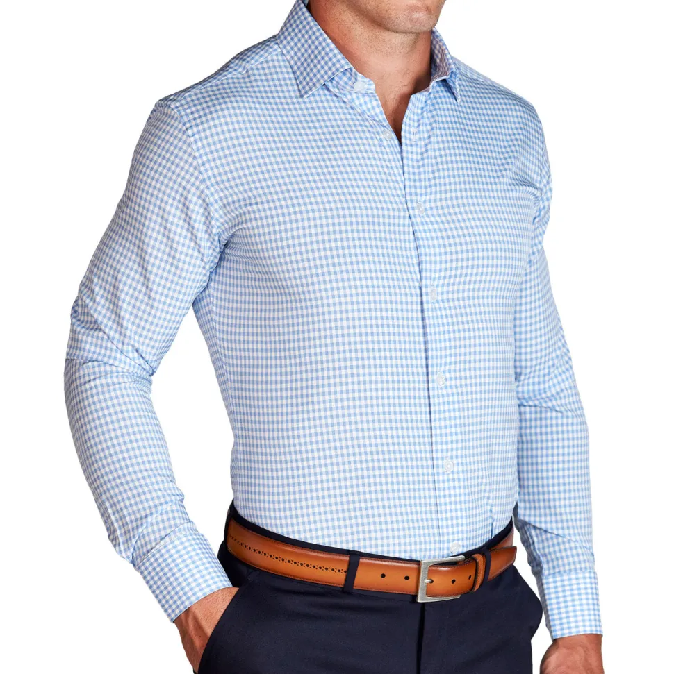 State and Liberty "The Mills" Light Blue Gingham