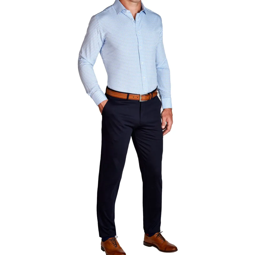 State and Liberty "The Mills" Light Blue Gingham