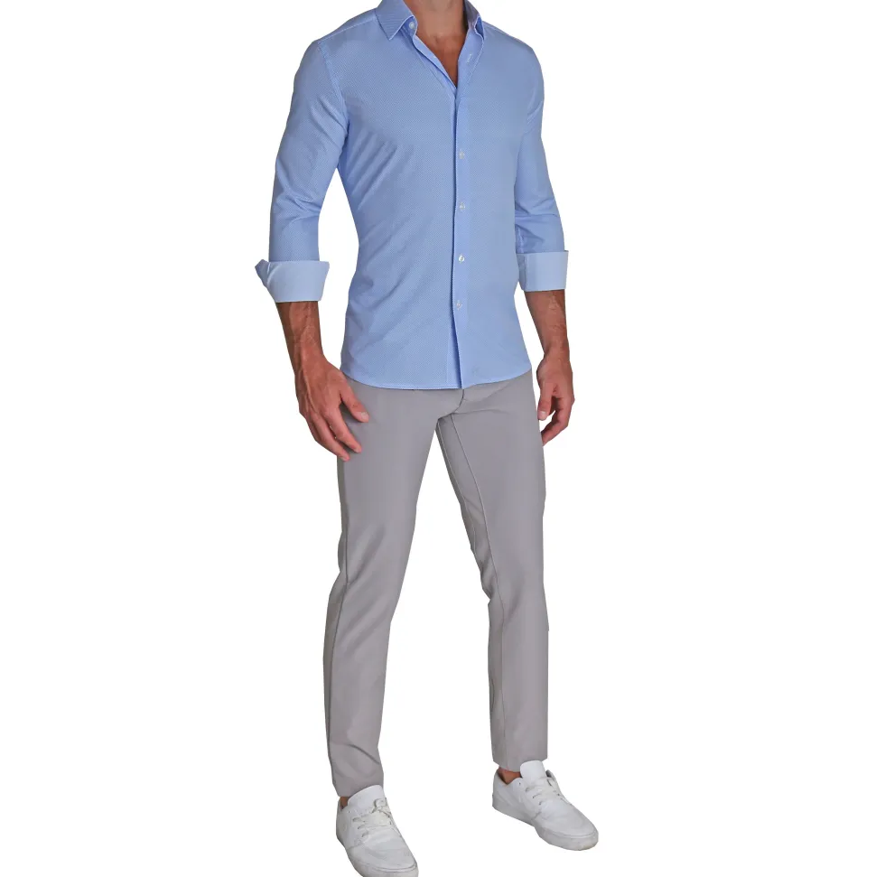 State and Liberty "The Morrison" Blue & White Mini Pattern