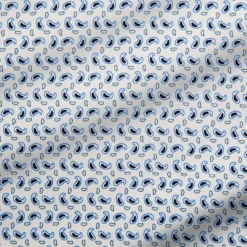 State and Liberty "The Nantucket" White & Light Blue Paisley Polo