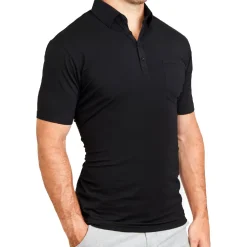 State and Liberty "The Ott” Black on Black Polo