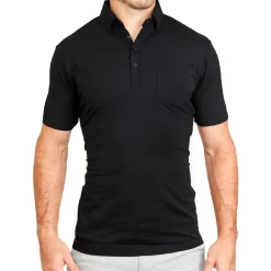 State and Liberty "The Ott” Black on Black Polo