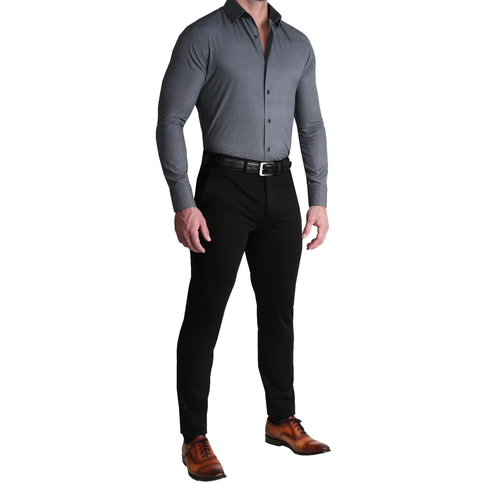 State and Liberty "The Remington" Black and White Star Geo Print