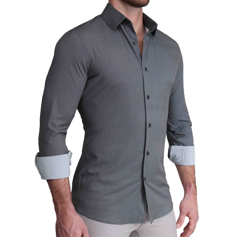 State and Liberty "The Remington" Black and White Star Geo Print