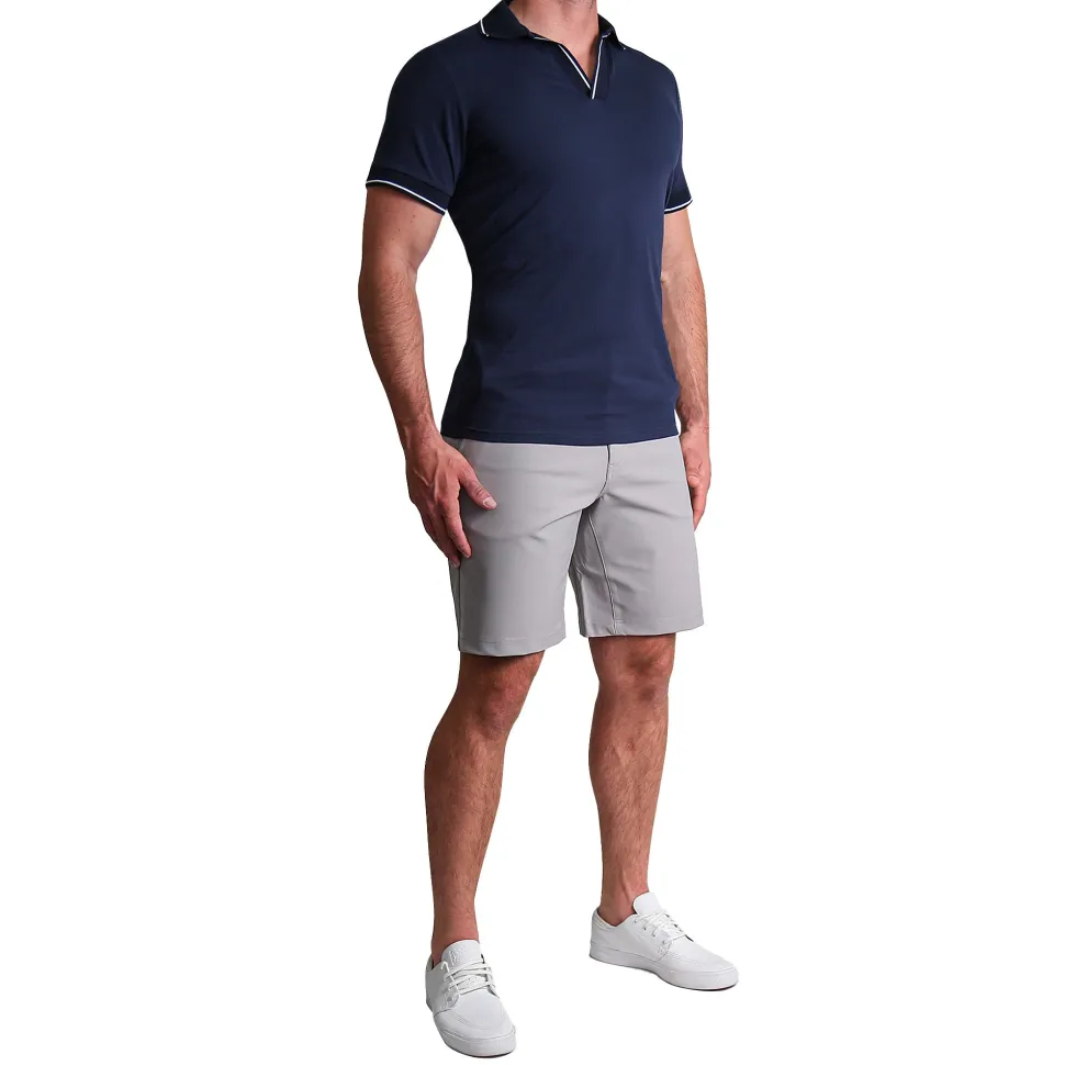 State and Liberty "The Rhett" Navy With White Tipped Polo