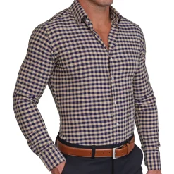 State and Liberty "The Riggins" Brown, Navy and Grey Triple Check