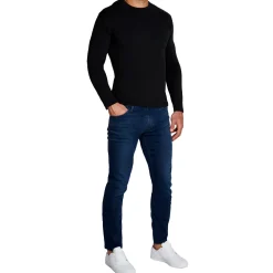 State and Liberty "The Riley" Black Long Sleeve Crewneck