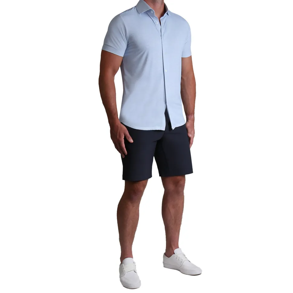 State and Liberty "The Rowan" Light Blue Printed Linen