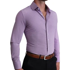 State and Liberty "The Ryan" Dark Purple Micro Check