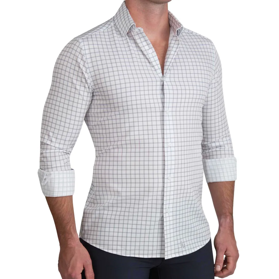 State and Liberty "The Scottie" Grey & White Windowpane