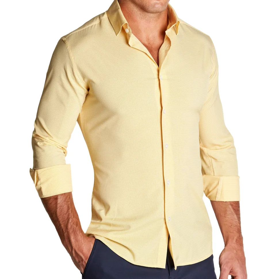 State and Liberty "The Stanley" Yellow Microcheck