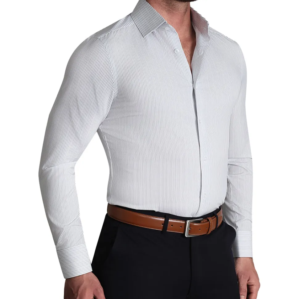 State and Liberty "The Wylder" Charcoal Chalked Pinstripe