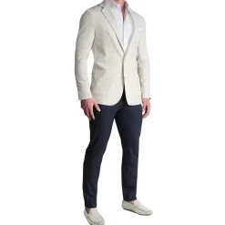 State and Liberty Unstructured Linen Blazer - Cream