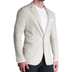 State and Liberty Unstructured Linen Blazer - Cream